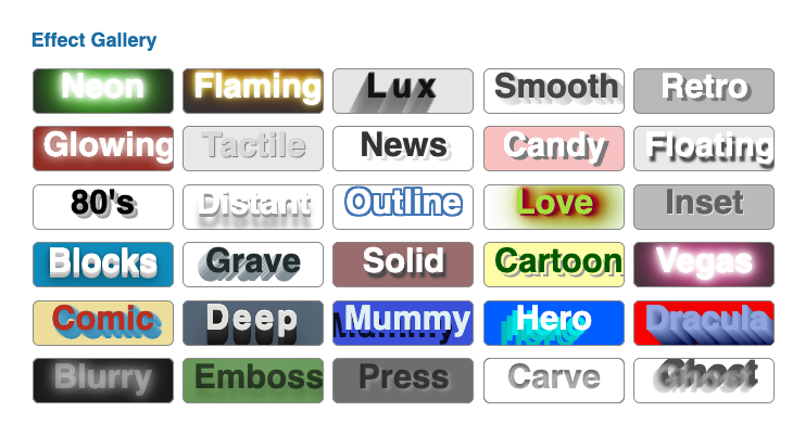 Text Shadow CSS Generator
